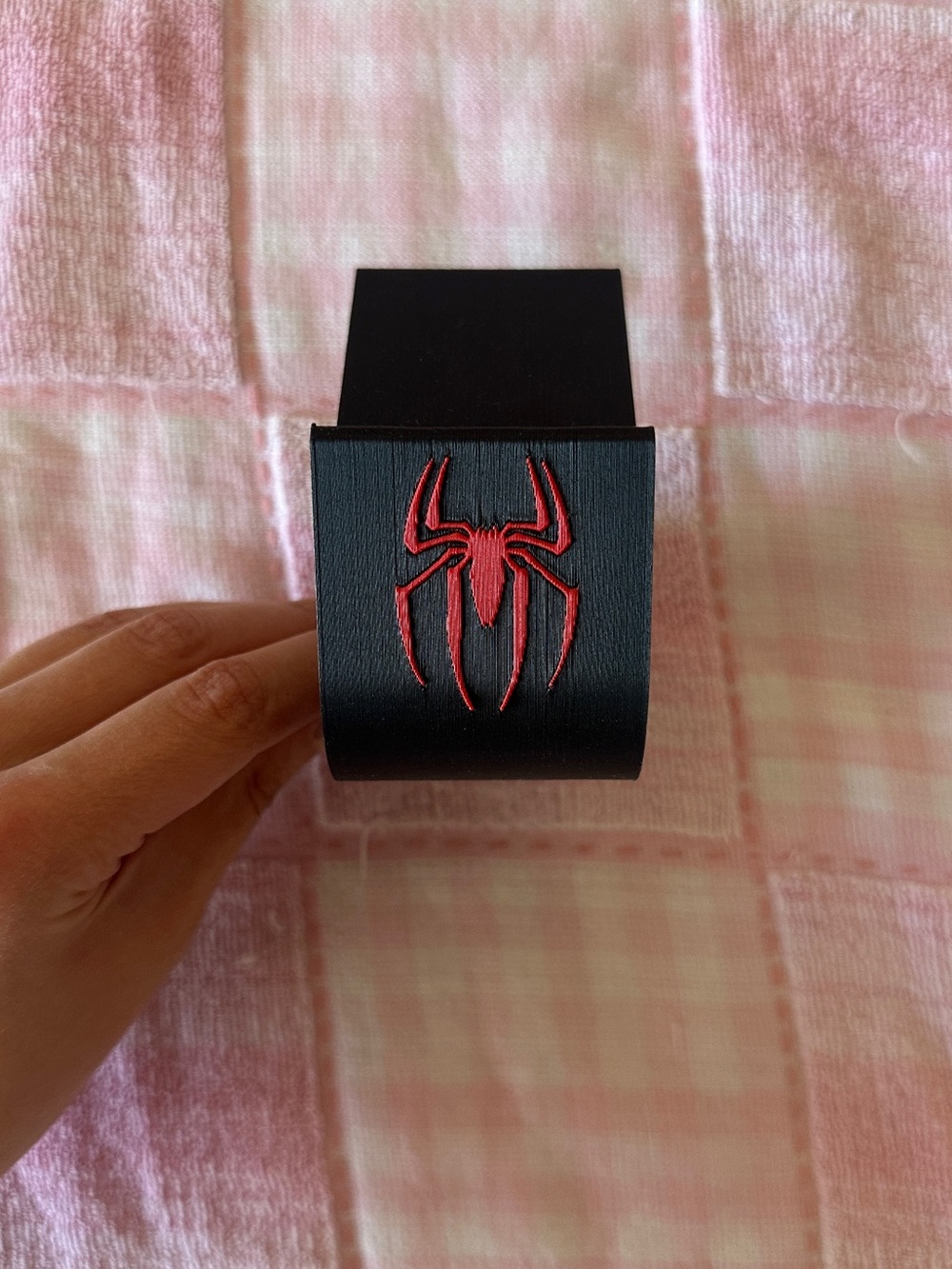 Spider-Man Controller Stand | 3D Printed Gaming Display Holder Black & Red